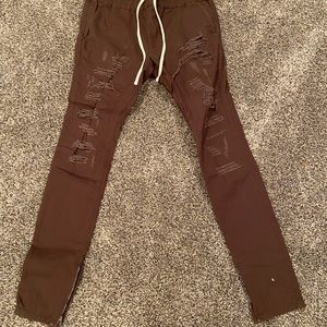 MENS RIPPED JOGGERS